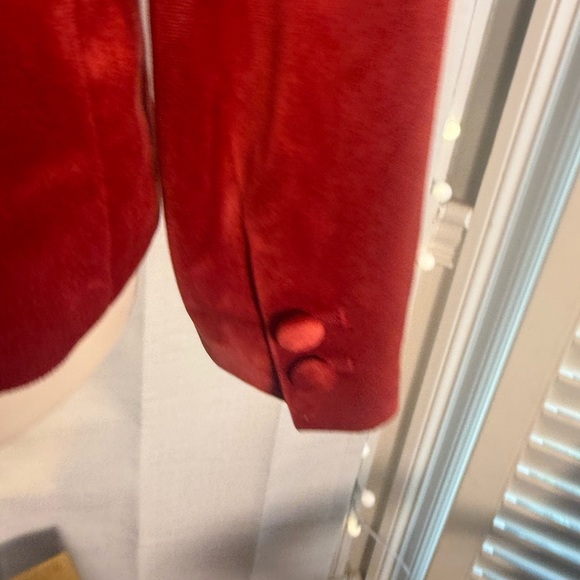 LC Lauren Conrad Red Velvet Blazer Small - Picture 2 of 11